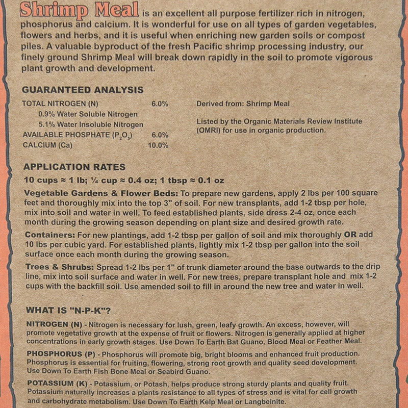 Shrimp Shell Meal 6-6-0 (15 Lb) 2 Shrimp Shell Meal 6-6-0 (15 Lb) - Image 2