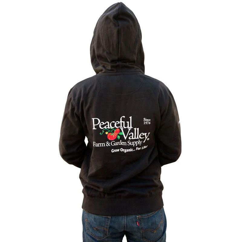 Peaceful Valley Hooded Zipper Sweatshirt - XXL (Black) 2 Peaceful Valley Hooded Zipper Sweatshirt - XXL (Black) - Image 2