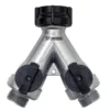 Gilmour Metal Full Flow Y Connector W/Shut Off