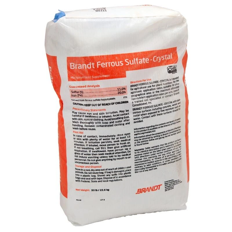 Brandt Iron Sulfate 20 (50 Lb) 1 Brandt Iron Sulfate 20 (50 Lb)