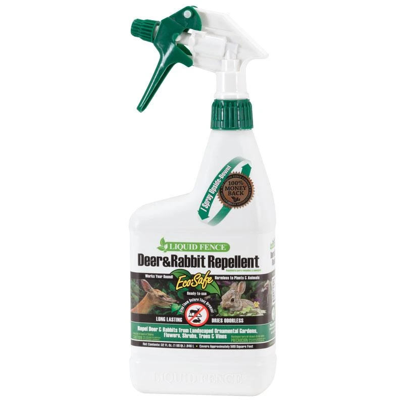 Liquid Fence - Deer & Rabbit Repellent Spray, Ready-to-Use (Quart) 1 Liquid Fence - Deer & Rabbit Repellent Spray, Ready-to-Use (Quart)