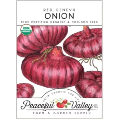 Red Geneva Onion Seeds (Organic)