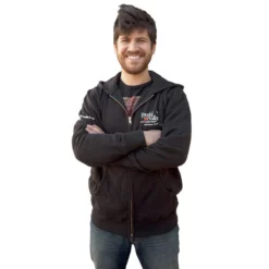 Peaceful Valley Hooded Zipper Sweatshirt - XL (Black)