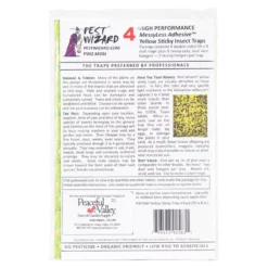 Pest Wizard Yellow Sticky Card Trap, Large 4-Pack 5 Pest Wizard Yellow Sticky Card Trap, Large 4-Pack -Grow Organic Sales Shop pit855 web2