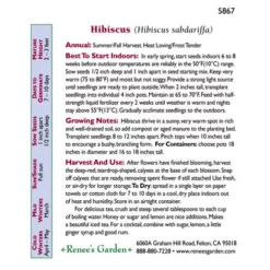 Renee's Garden Hibiscus Zinger Herbal Tea 5 Renee's Garden Hibiscus Zinger Herbal Tea -Grow Organic Sales Shop snv4182 c