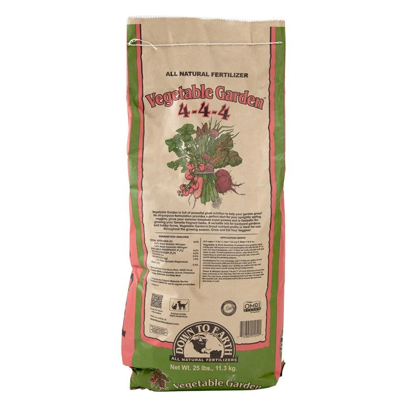 Vegetable Garden Fertilizer 4-4-4 (25 Lb) 1 Vegetable Garden Fertilizer 4-4-4 (25 Lb)